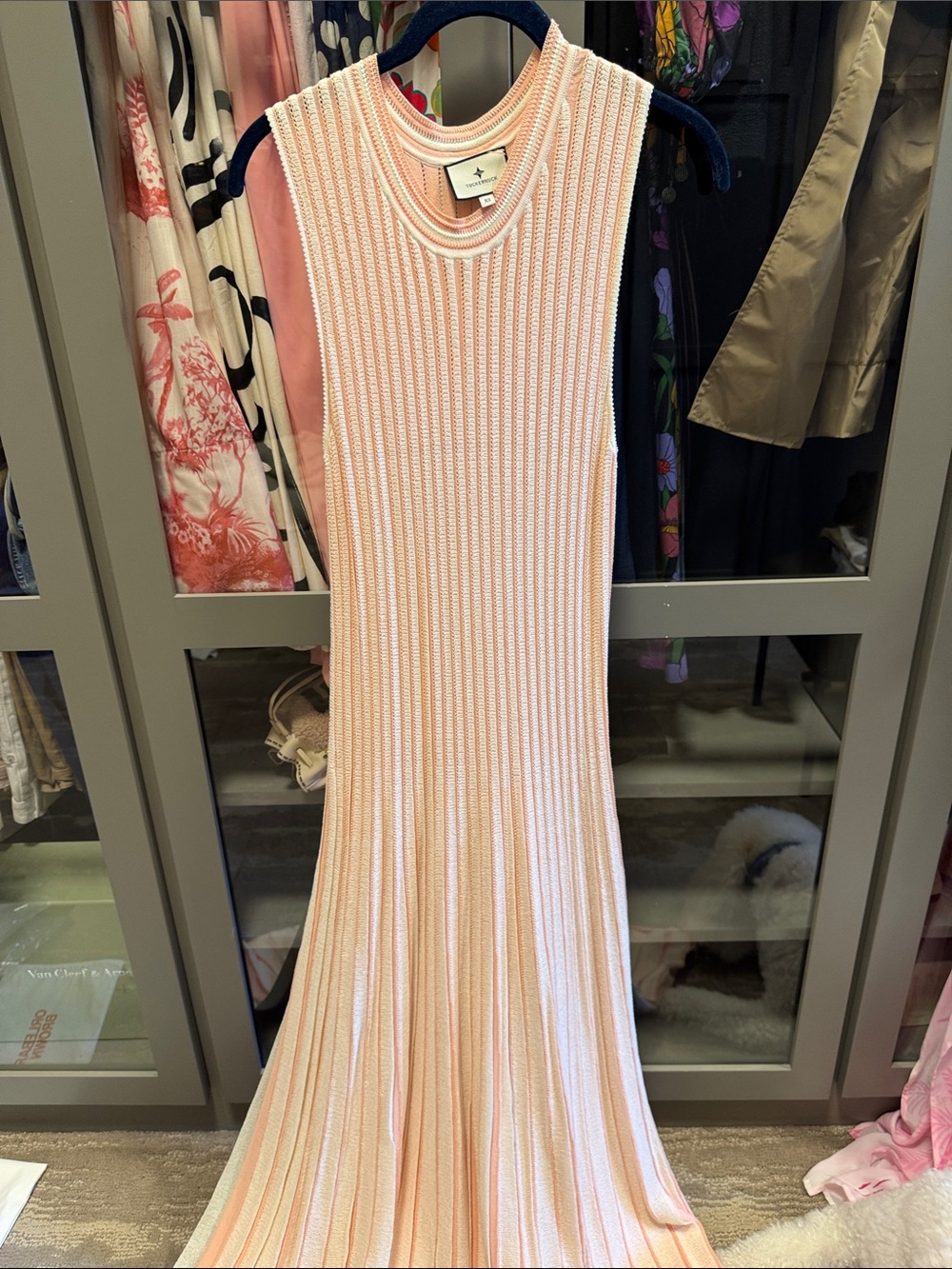 Tuckernuck Sleeveless Ribbed Maxi Dress - Light Pink